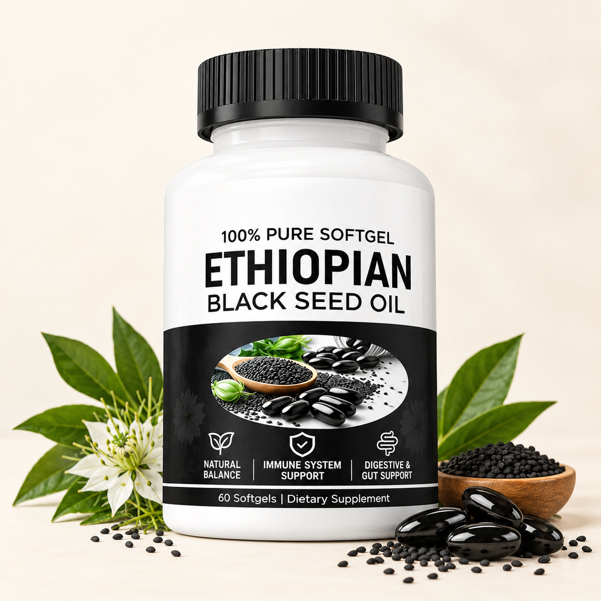 Semilla Negra Ethiopian 60 Capsulas